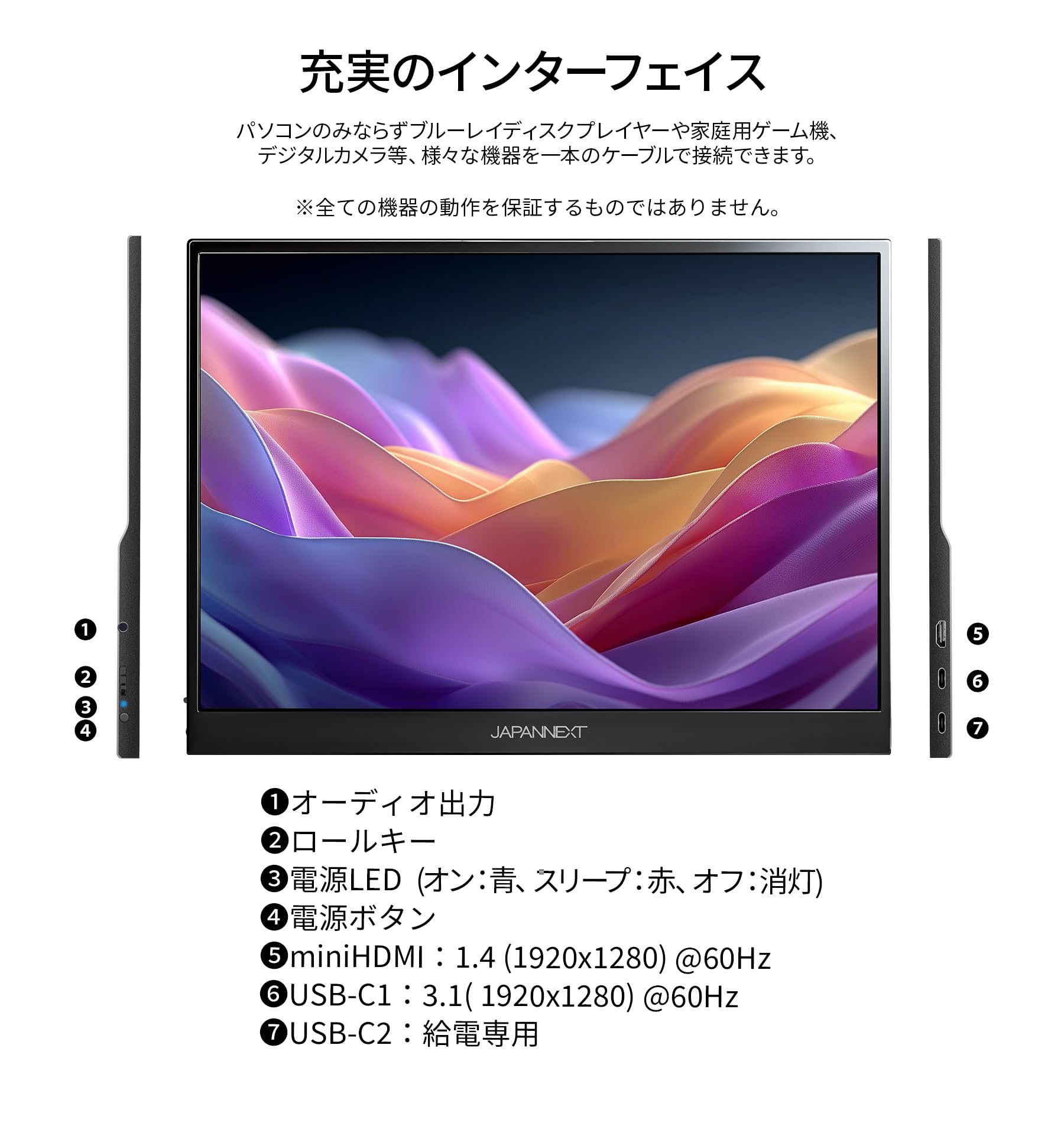 JAPANNEXT 13.5インチ IPSパネル フルHD+ 1920x1280 Amazon.co.jp: JAPANNEXT 13.5インチ IPSパネル搭載 フルHD+(1920x1280